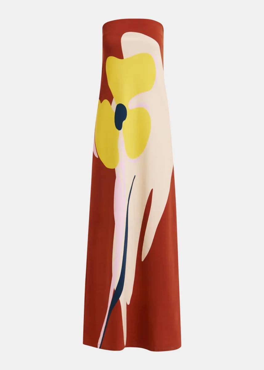 Jannick printed jersey dress C1 plum Essentiel - Afbeelding 5