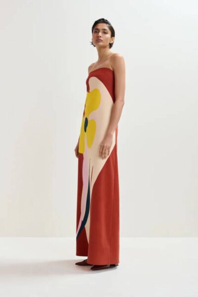 Jannick printed jersey dress C1 plum Essentiel