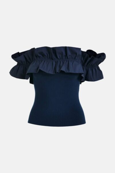 Jaqua knitted top patriot blue Essentiel
