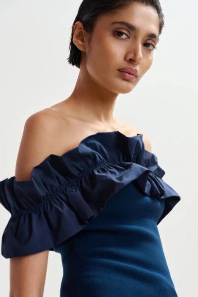 Jaqua knitted top patriot blue Essentiel
