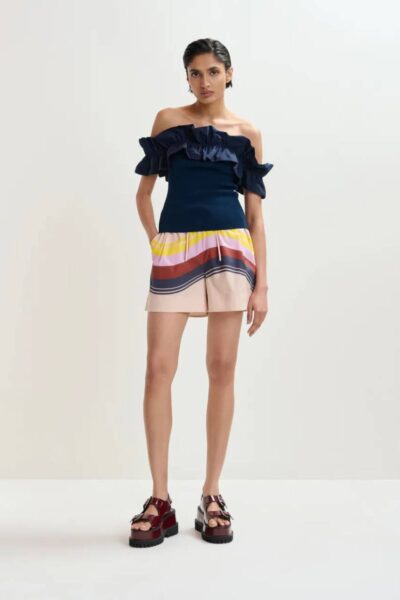 Jaqua knitted top patriot blue Essentiel