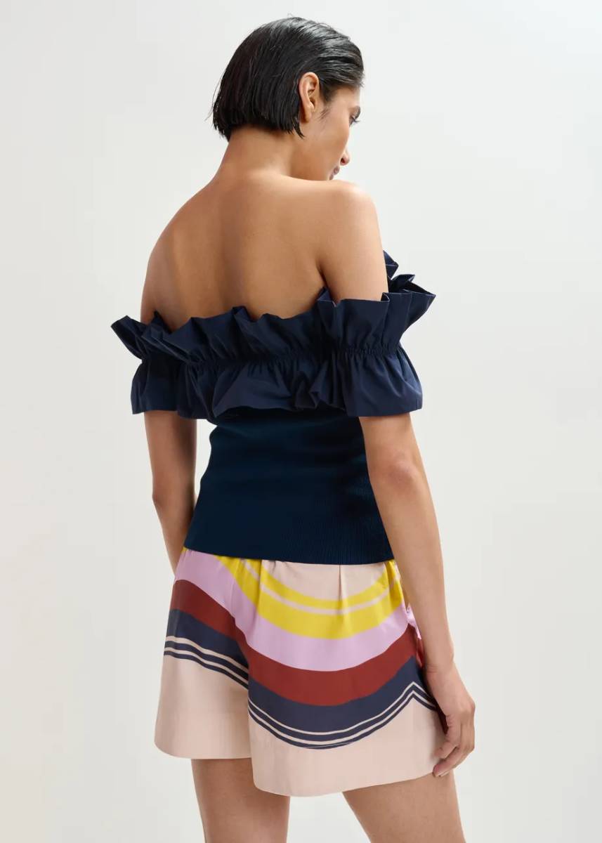 Jaqua knitted top patriot blue Essentiel - Afbeelding 2