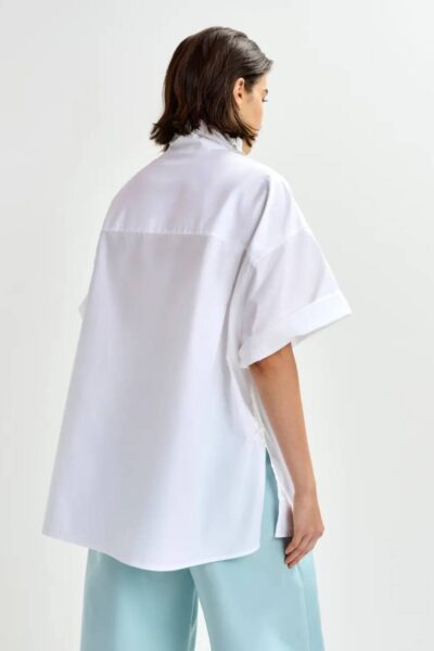 Jasleen boxy oversised shirt white Essentiel