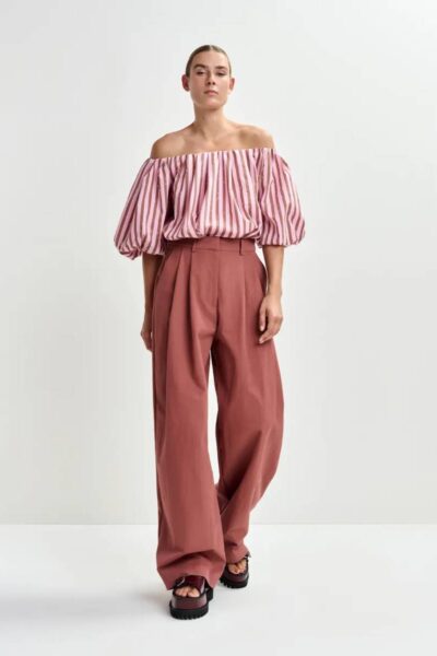 Jayjay rhinestone puffy top C1 rose Essentiel