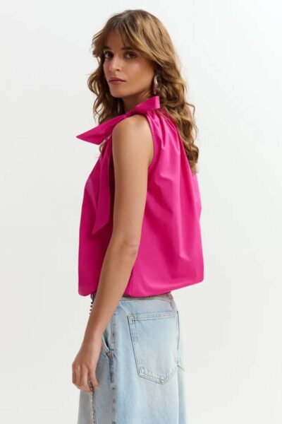 Jaylah smocked top mauve love Essentiel
