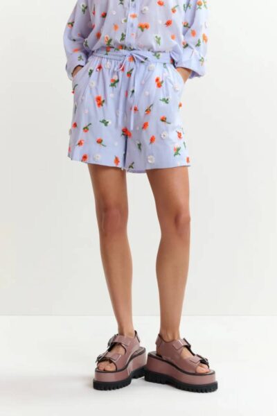 Jelena mini shorts C3 nile blue Essentiel Antwerp