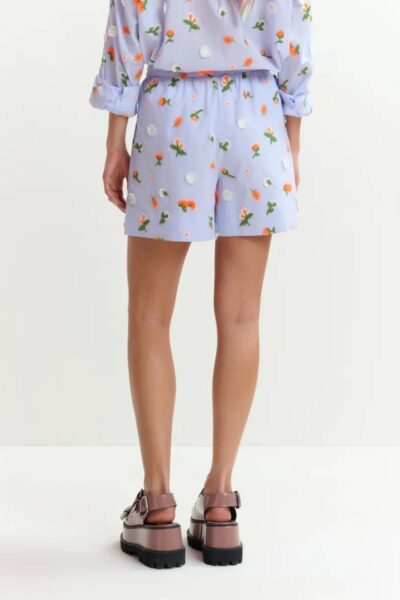 Jelena mini shorts C3 nile blue Essentiel Antwerp