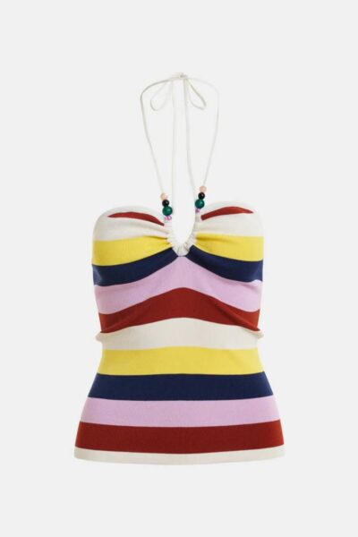 Jellie sleeveless knit top C1 off white Essentiel