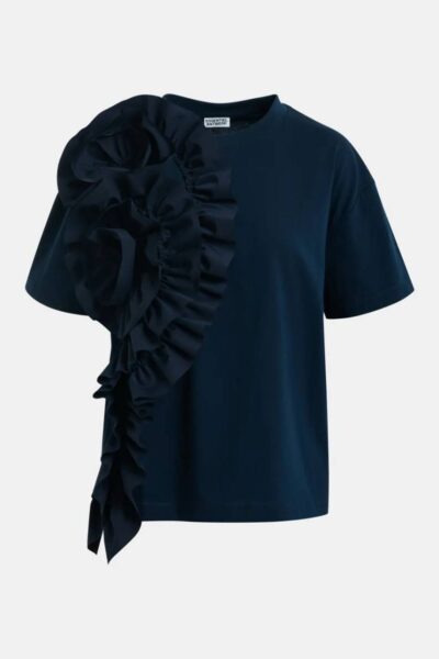 Jidole t-shirt big ruffle patriot blue Essentiel