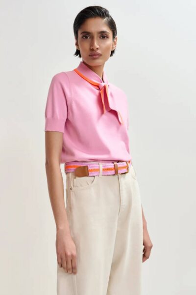 Jintonic braided belt C1 cotton candy Essentiel