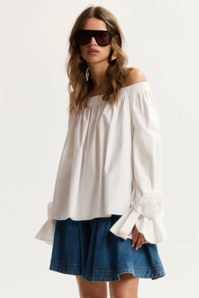 Jofie off shoulder top off white Essentiel
