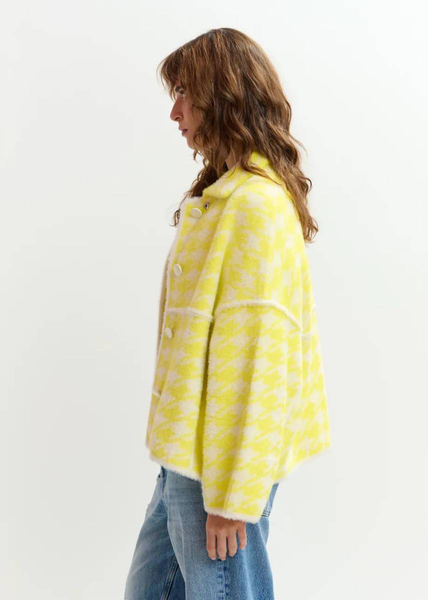 Joking knit jacket C2 lemon squeeze Essentiel - Afbeelding 3
