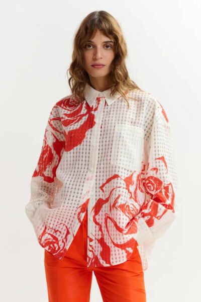 Jorange oversized shirt C2 off white Essentiel