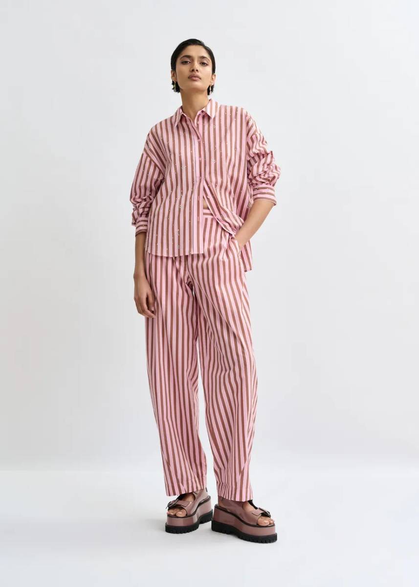 Jorner barrel leg pants C1 young rose Essentiel