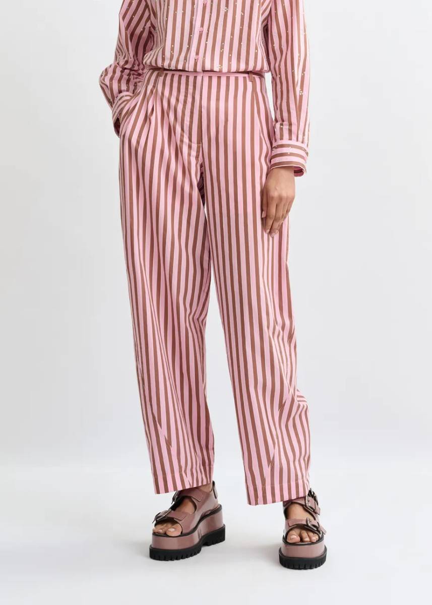 Jorner barrel leg pants C1 young rose Essentiel - Afbeelding 3