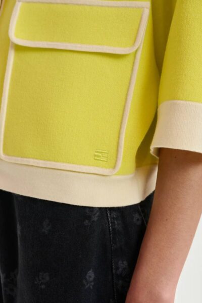 Jugly knit cardigan lemon squeeze Essentiel