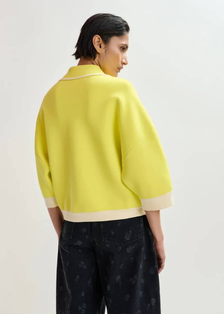 Jugly knit cardigan lemon squeeze Essentiel - Afbeelding 3