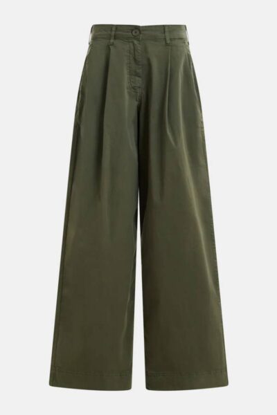 Jumpy garment dye pants olive martini Essentiel