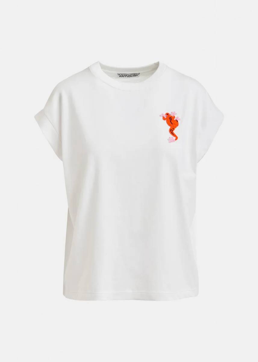 Jungala embroidered t-shirt off white Essentiel - Afbeelding 5