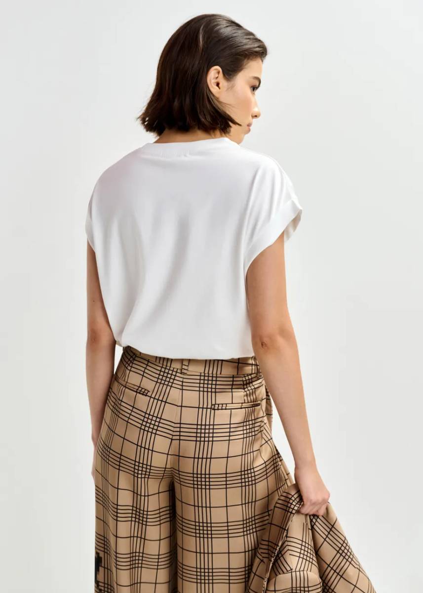 Jungala embroidered t-shirt off white Essentiel - Afbeelding 4