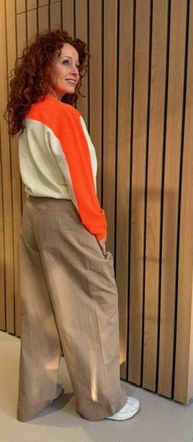 Jazmine pleated wide leg pants maple Essentiel - Afbeelding 3