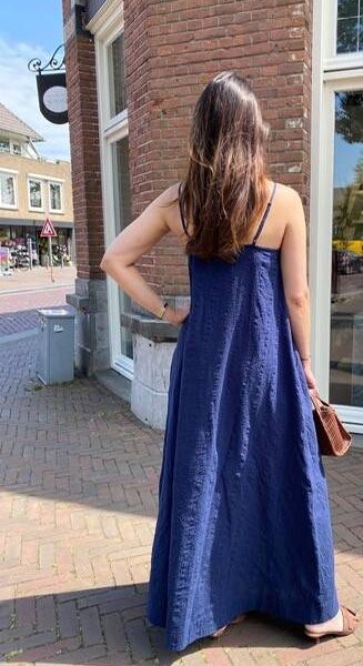 Johnson large bow midi dress patriot Essentiel