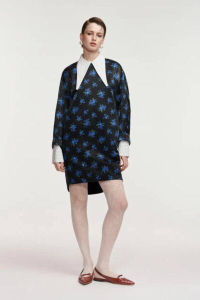 Kambridge oversized minidress C1 black Essentiel
