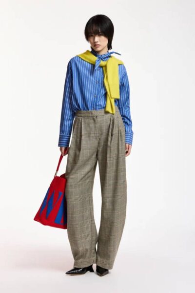 Karol barrel leg pants C1 brown sugar Essentiel