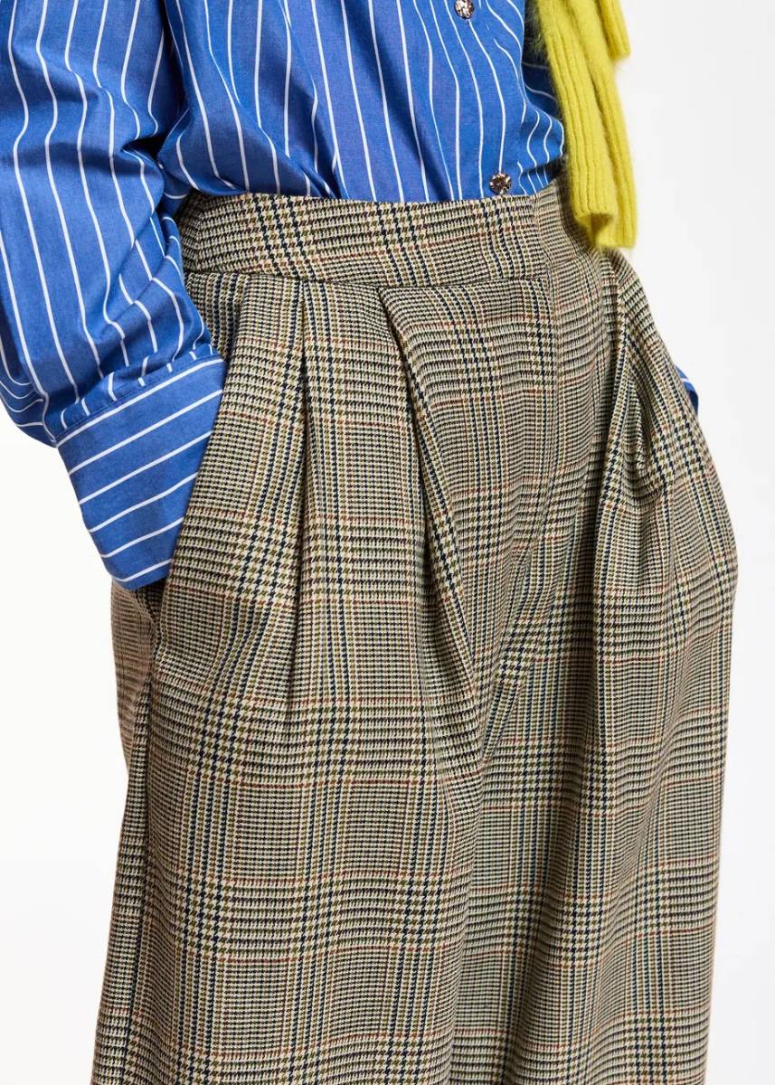 Karol barrel leg pants C1 brown sugar Essentiel - Afbeelding 4