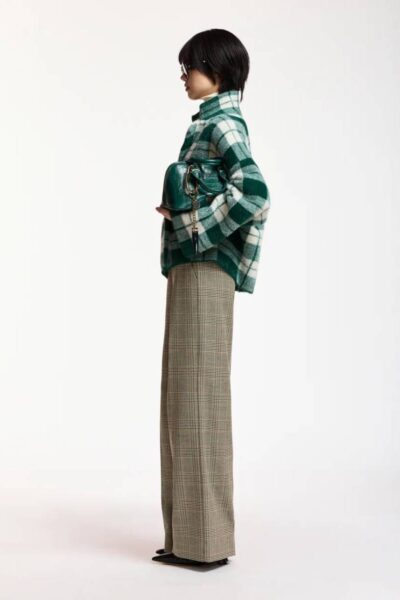 Karreau check cardigan C1 forest whisper Essentiel