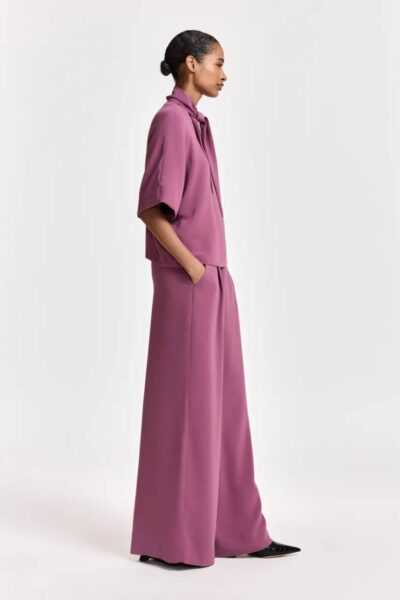 Kelsea wide leg pants spilled merlot Essentiel