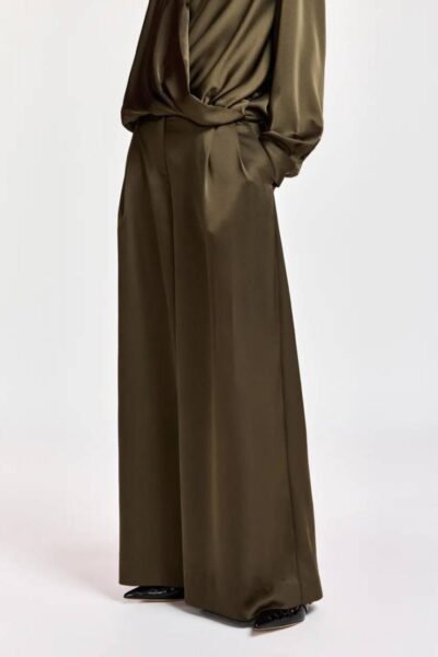 Katerina wide leg pants dusty green Essentiel