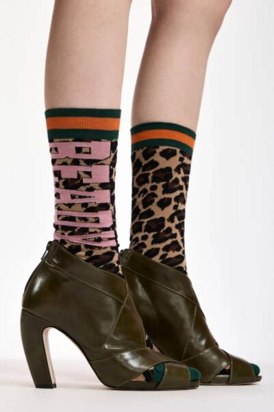 Keast jaquard socks C1 desert Essentiel Antwerp