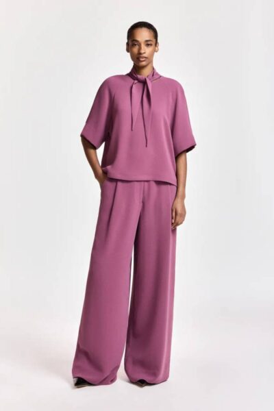 Kelsea wide leg pants spilled merlot Essentiel