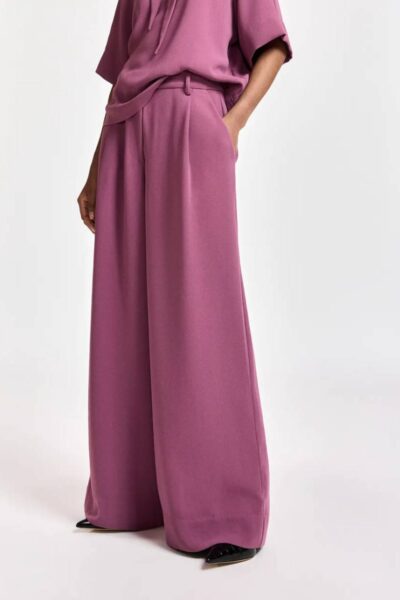 Kelsea wide leg pants spilled merlot Essentiel