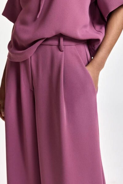 Kelsea wide leg pants spilled merlot Essentiel