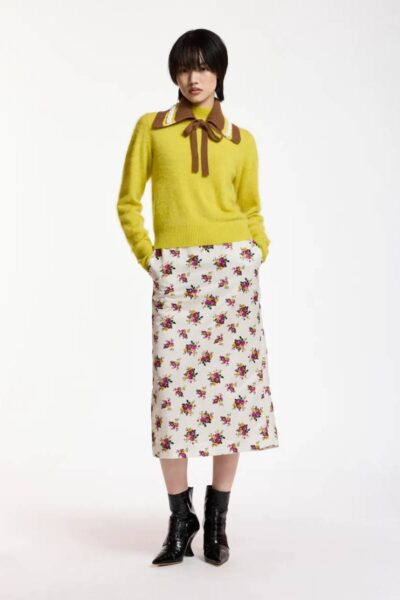 Kio embroidered collar C1 forest whisper Essentiel