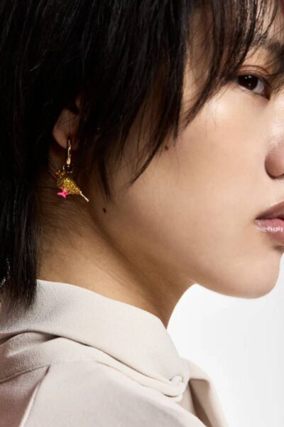 Kirl earrings with charms C2 black Essentiel