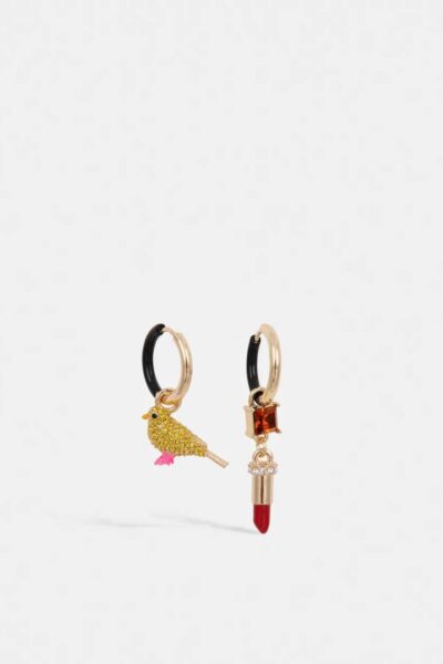 Kirl earrings with charms C2 black Essentiel