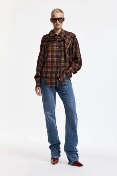 Kiss oversized shirt w/scarf C1 fire Essentiel