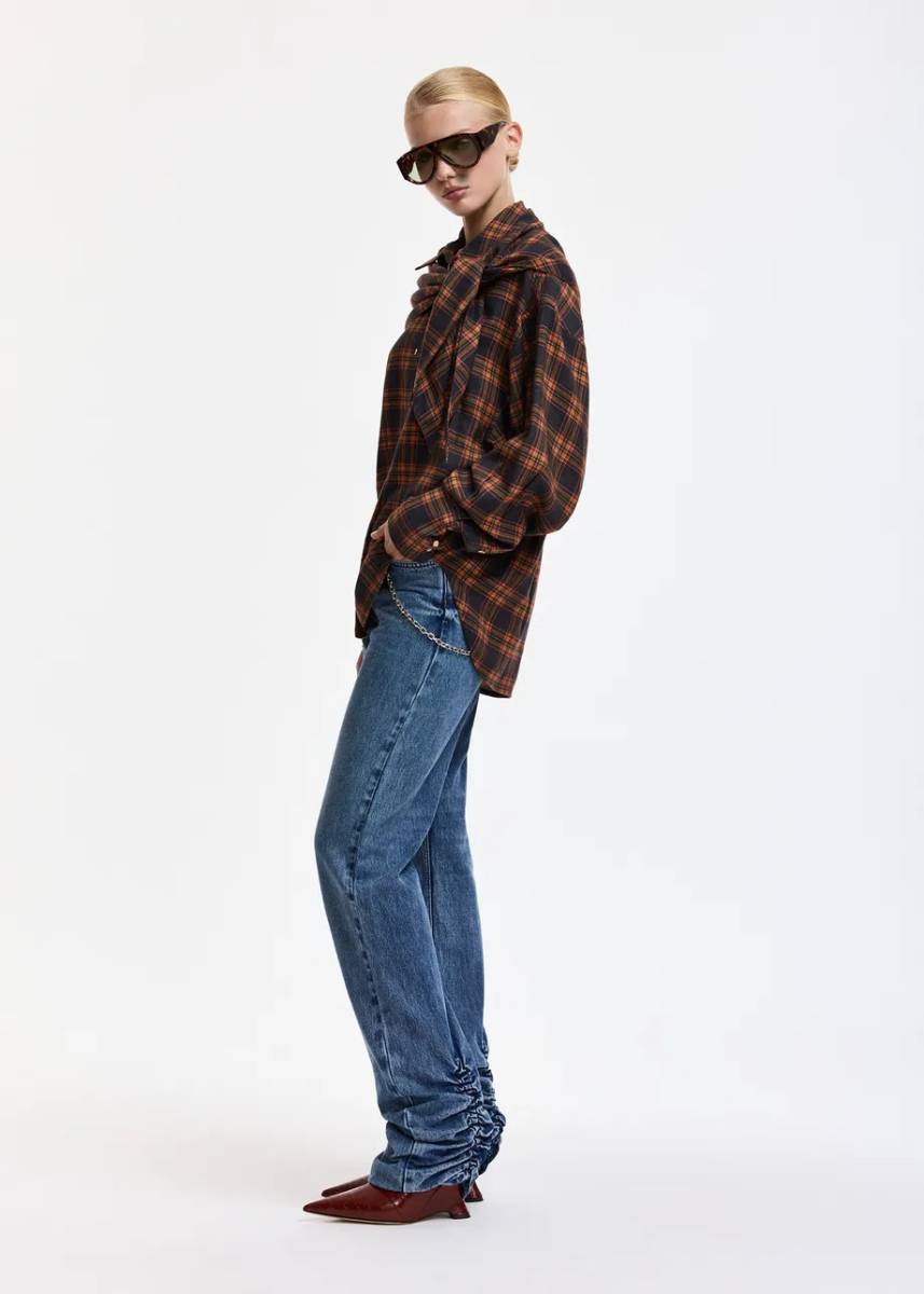 Kiss oversized shirt w/scarf C1 fire Essentiel - Afbeelding 3