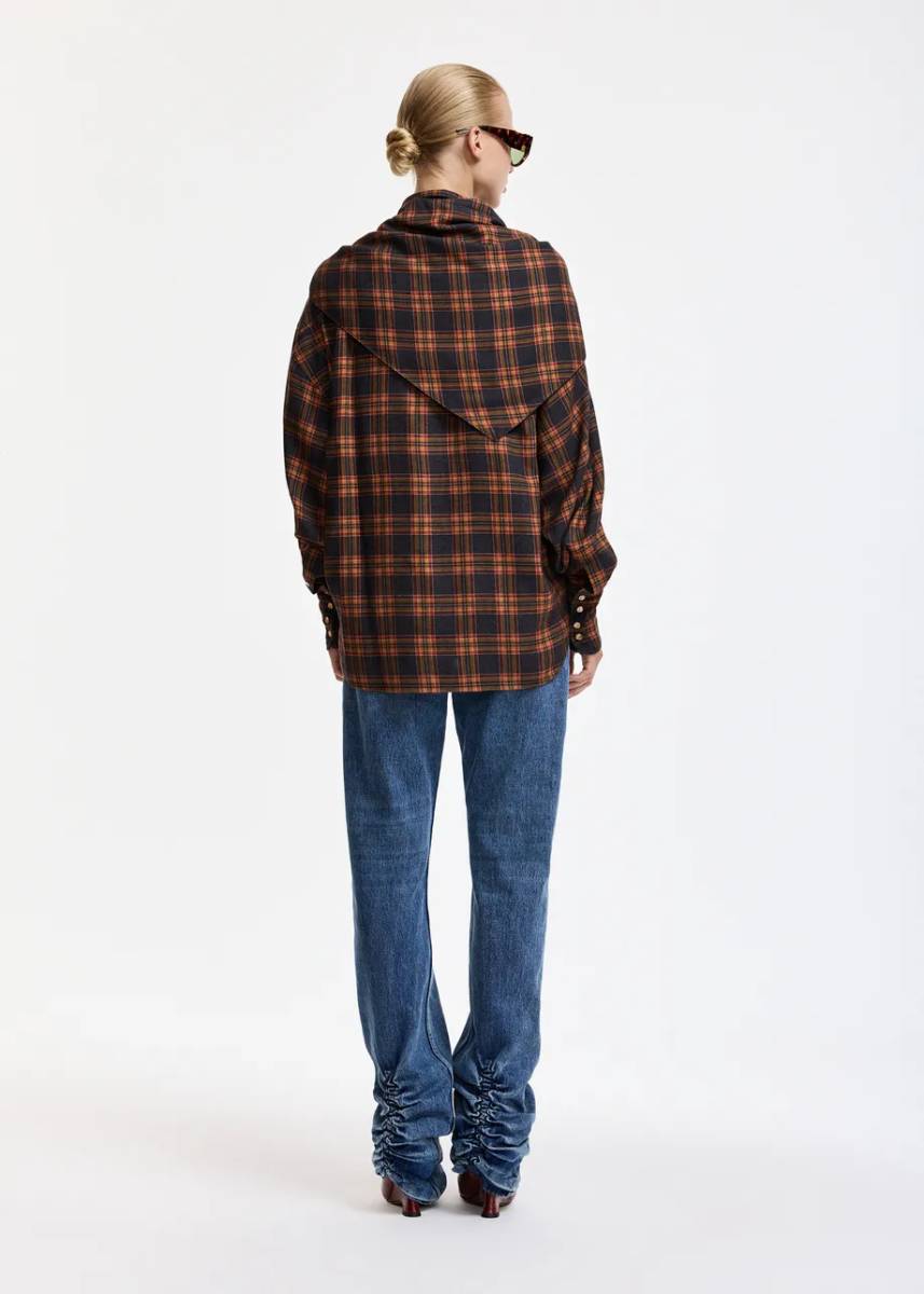 Kiss oversized shirt w/scarf C1 fire Essentiel - Afbeelding 4