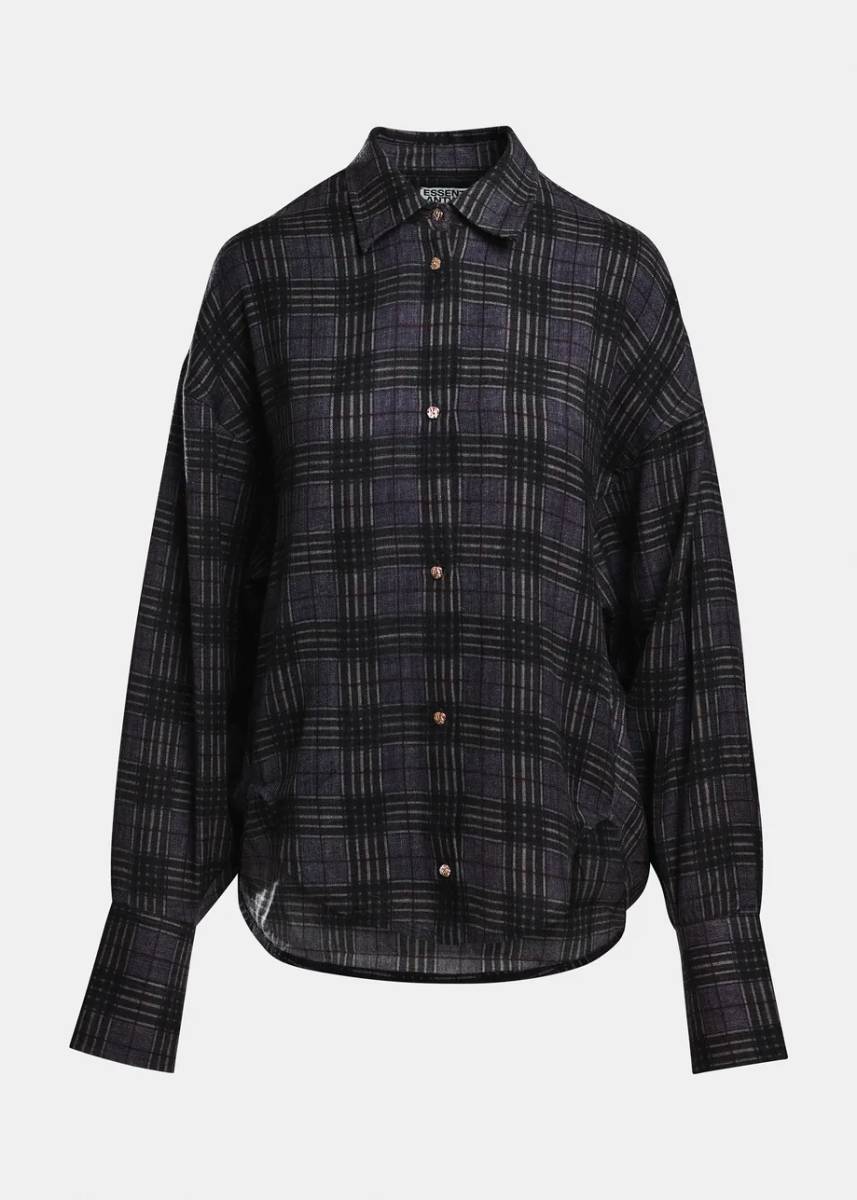 Kiss oversized shirt w/scarf C2 green Essentiel - Afbeelding 6