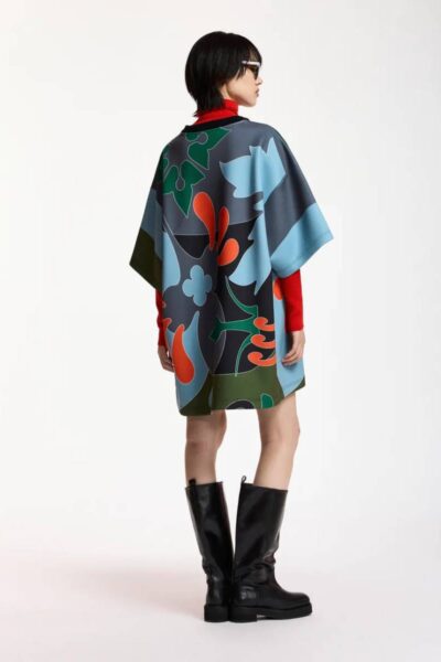 Klassic placed print dress C2 dusty Essentiel