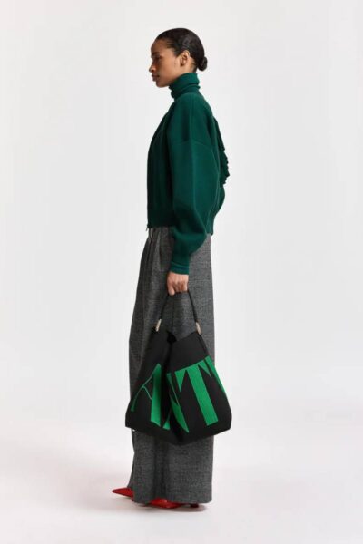 Kodi cardigan with frills forest whisper Essentiel