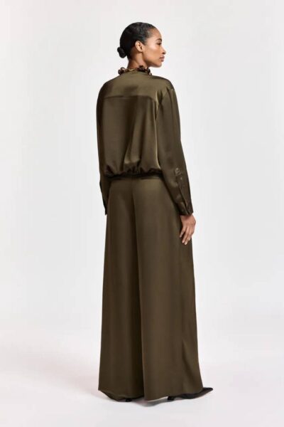 Katerina wide leg pants dusty green Essentiel
