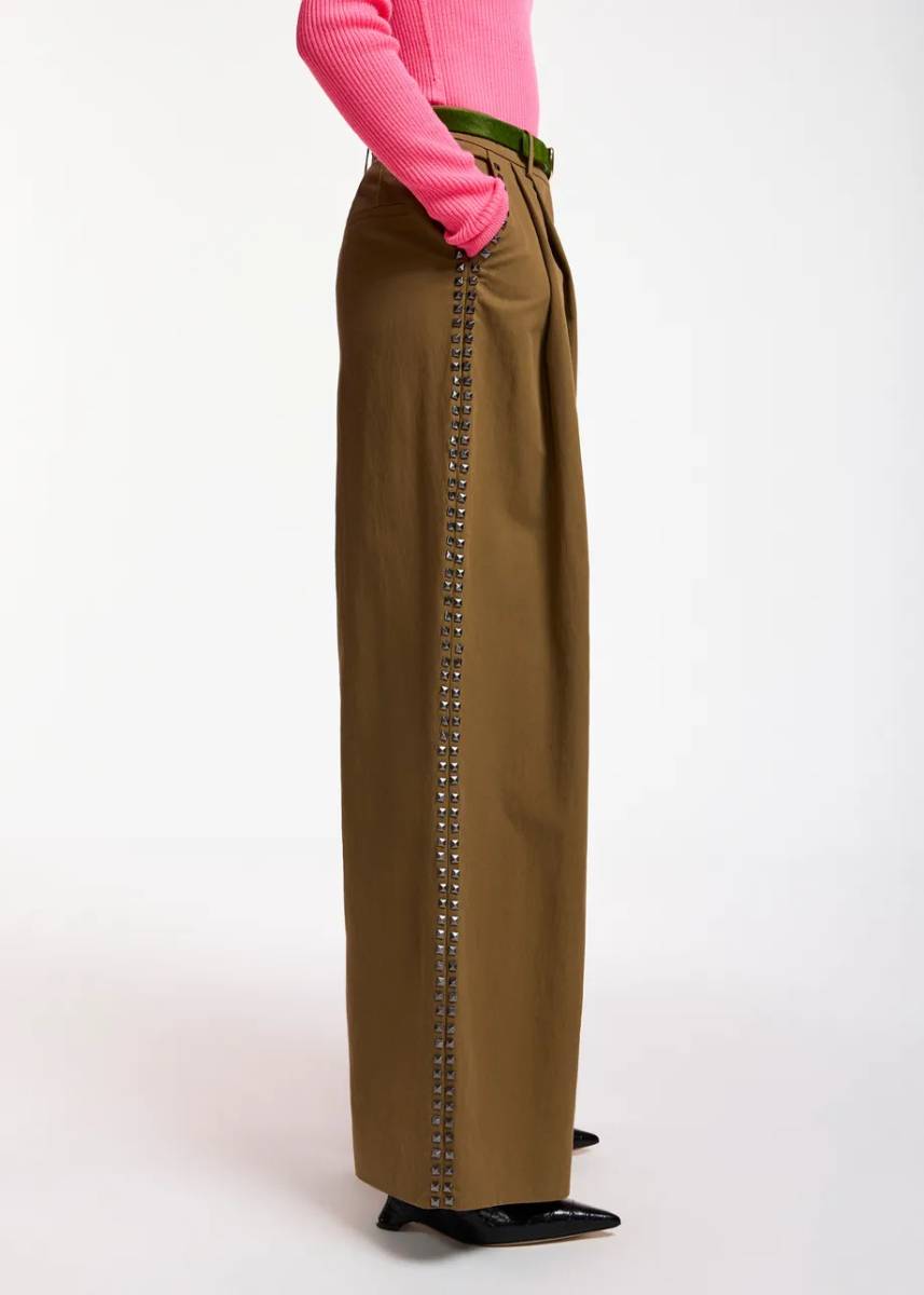 Korrupt studded pants camel club Essentiel - Afbeelding 3