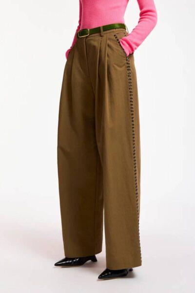 Korrupt studded pants camel club Essentiel