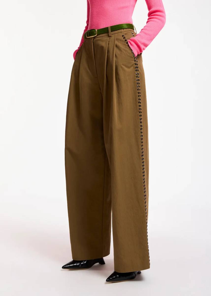 Korrupt studded pants camel club Essentiel - Afbeelding 4