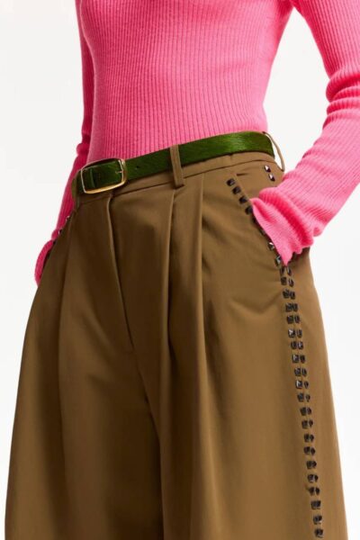 Korrupt studded pants camel club Essentiel